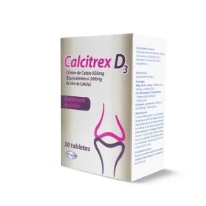 Calcitrex D3 950mg 30 Tabletas