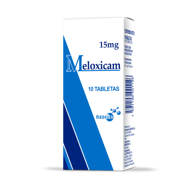 Meloxicam 15 mg 10 Tabletas