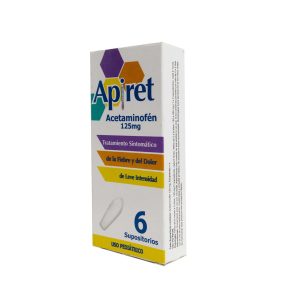 Apiret 125 mg Supositorio