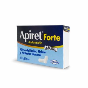 Apiret forte 650mg 10 Tabletas