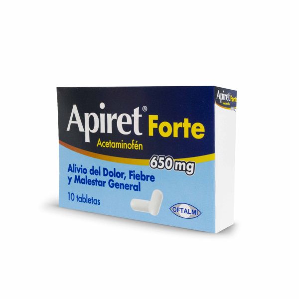 Apiret forte 650mg 10 Tabletas