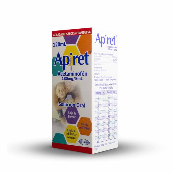 Apiret 180 mg/ 5mL Solución Oral 120 ml