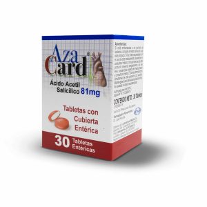 Azacard 81 mg 30 Tabletas con Cubierta Entérica