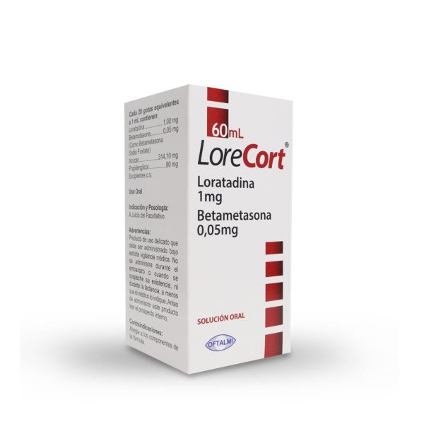 Lorecort 1 mg -0,05mg/ mL Solución Oral 60 ml - Image 2