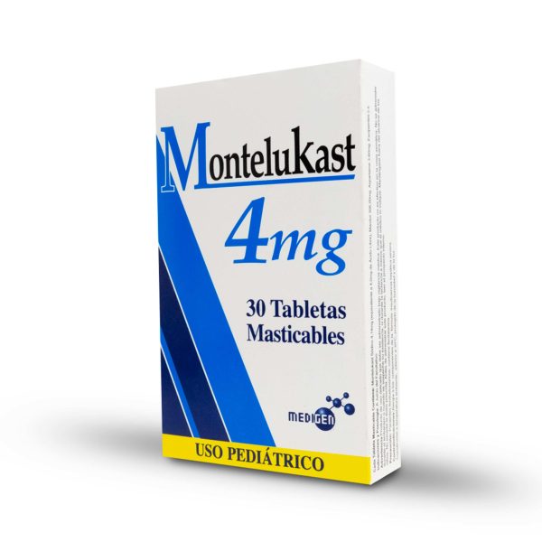 Montelukast 4 mg Tabletas Masticables