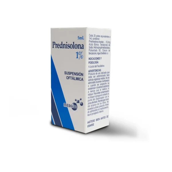 Prednisolona 1% </br>Suspensión Oftálmica 5 ml